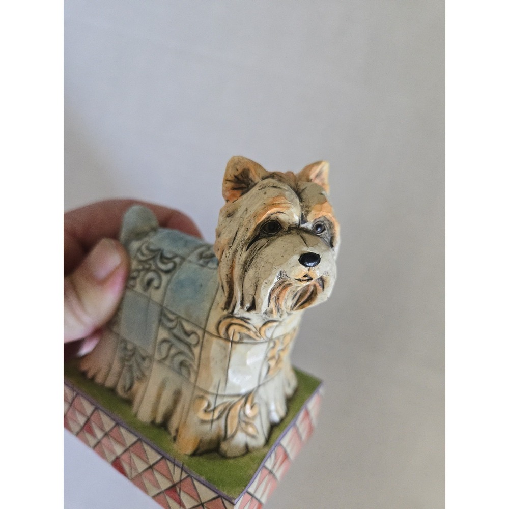 Jim Shore PJ Yorkshire Terrier Dog 2007 Heartwood Creek Figurine 4009745 Gift - Picture 3 of 11